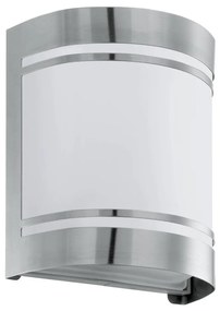 Eglo 79283 - Vonkajšie nástenné svietidlo CERNO 1xE27/40W/230V chróm IP44