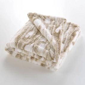 Béžová deka z umelej kožušiny 180x220 cm Cheyenne – douceur d'intérieur