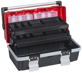 Kufor na náradie s výsuvnými policami McPlus Alu C 18