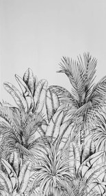 ZATEMŇOVACÍ ZÁVES NA KRÚŽKOCH NERINA 140X250 CM LISTY