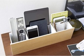 Biely/v prírodnej farbe kovový organizér na písacie potreby Rin – YAMAZAKI