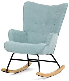 Autronic BONTEC Hojdacie kreslo, modrá, látka, AK-371 BLUE2 Farba: Hnedá
