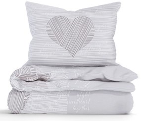 Bavlnené obliečky Renforcé – Selina sivohnedá