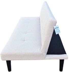 Rozkladacia pohovka BestBerg BBSB-10LB / prémiová plyš / béžová