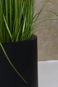 Kvetináč VEKRA, sklolaminát, výška 50 cm, čierna