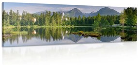 Obraz nádherná panoráma hôr pri jazere Varianta: 120x40