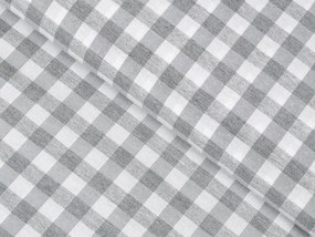 Biante Dekoračná obliečka na vankúš Rebeka RE-019 Sivo-biela kocka stredná 30 x 50 cm