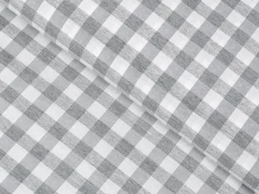 Biante Dekoračný štvorcový obrus Rebeka RE-019 Sivo-biela kocka stredná 70x70 cm