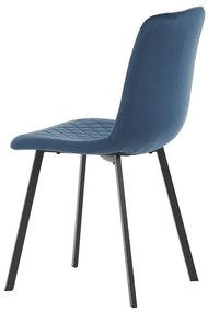 Autronic BONTEC Jedálenská stolička, modrá, zamatová látka, DCL-973 BLUE4 Farba: Zelená