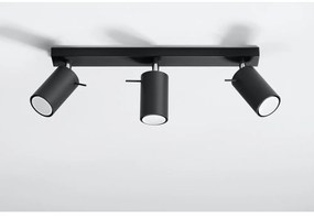 Čierne stropné svietidlo Sollux Ethno