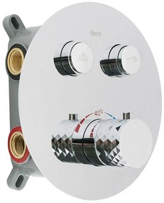 Rea Lungo Diamond, podomietková sprchová súprava s termostatickou batériou + BOX, REA-P6967