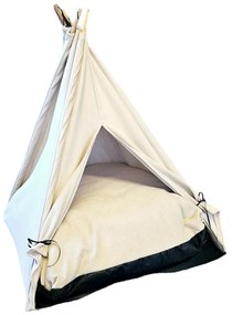 Pelíšek pro zvířata Teepee bílý