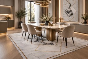 Koberec Diamond K4478G GOLD/GOLD rozmery koberec: 80x150 cm