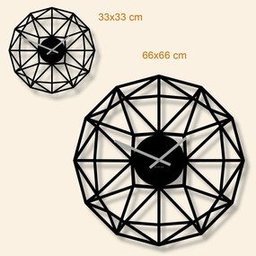 DUBLEZ | Polygonálne drevené hodiny na stenu