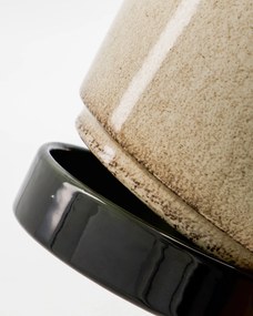 House Doctor Kovový obal na kvetináč Beige / Green – set 2 ks