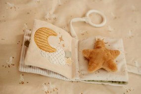 Závesná textilná knižka s aktivitami Newborn Naturals