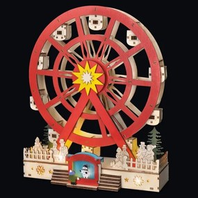 Solight 1v277 - LED Vianočná dekorácia LED/2xAA/teplá biela kolotoč