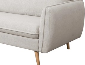 Rohová sedačka Salma, krémová látka, univerzálna pravá/ľavá