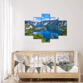 Obraz - Halštatské jazero, Hallstatt, Rakúsko (150x105 cm)