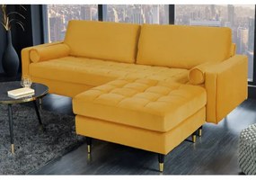 Taburetka 41302 Cozy Zamat Žltá  - Komfort-nábytok
