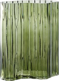 Zelená sklenená váza (výška 26,5 cm) – House Nordic