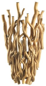 Nástenné svietidlo Agar s tienidlom z dreva