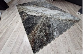 HU Hnedo-sivý moderný koberec Villa 847 Rozmer: 60x100 cm