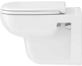 Duravit 25700920002 - Závesné bezokrajové WC D-CODE, keramika / lesklá biela