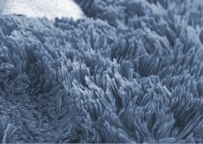 Protišmykový koberec SHAGGY strieborný
