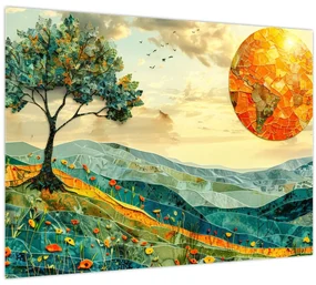 Obraz - Ilustrácia krajiny (70x50 cm)