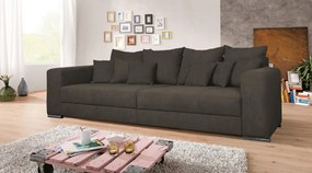 Široká pohovka Rosa, hnedá látka