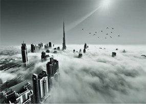 Sklenený obraz - Mrakodrapy v Dubai (70x50 cm)