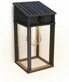 Philips Geri UltraEfficient solárne LED svietidlo so senzorom antracit, 3,2 W, 500 lm, 2700 K
