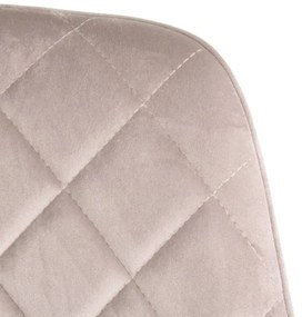 Jedálenská stolička SHELTON zamatová béžová 860510