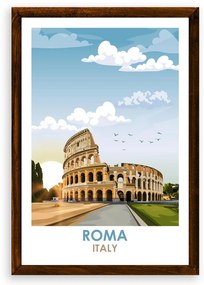 Poster Rím - Poster A3 + čierny rám (46,8€)