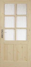 Orkan Interiérové dvere 6lux Eco, 90 P, 950 × 1 985 mm, masívne drevo, pravé, borovica, presklené