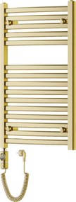 Mexen Helios, elektrické vykurovacie teleso 800 x 500 mm, 300 W, zlatá lesklá, W103-0800-500-2300-50