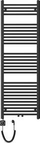 Mexen Mars, elektrické vykurovacie teleso 1500 x 500 mm, 600 W, čierna, W110-1500-500-6600-70