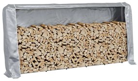 Regál na krbové drevo s pláštenkou 300x25x150 cm 4100712