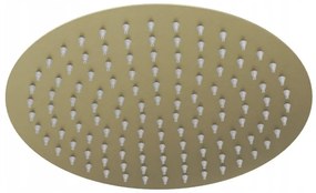 Gamma Gamma, okrúhla sprchová nerezová hlavica 30 cm, zlatá matná, GMA-DMO30-BGD