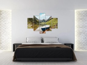 Obraz - Seealpsee, jazero Švajčiarska (150x105 cm)