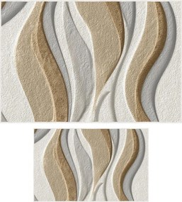 Béžové kúpeľňové predložky v súprave 2 ks 60x100 cm – Foutastic