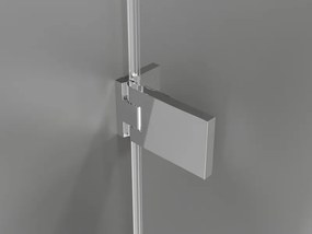 Mexen Lunar-F Duo, skladací sprchový kút 85 x 80 cm, 8mm číre sklo, chrómový profil, 836-085L-080P-01-00