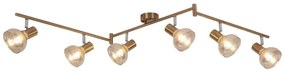 Rabalux 5553 - Bodové svietidlo HOLLY 6xE14/40W/230V zlatá
