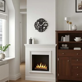 Drevené nástenné hodiny Vtáčik | Dizajnové hodiny na stenu | SENTOP HDF0162