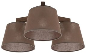 Brilagi - Prisadený luster LATTE 3xE27/15W/230V borovica/hnedá