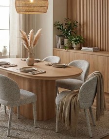 Čalúnená jedálenská stolička Serena, sivá