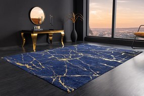 Koberec MRAMOR 160x240cm kráľovská modrá zlatá