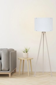 Stojací lampa Aomi bílá/krémová