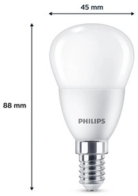 Philips LED žiarovka E14 4,9W 470m 2700K matná 3ks